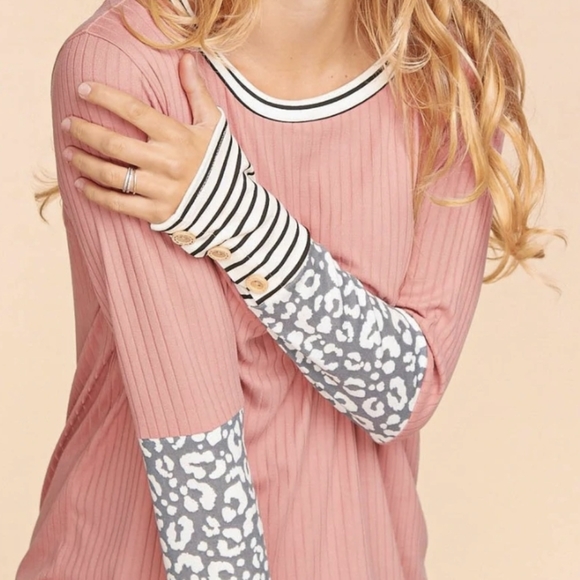 💜 New Print Sleeve Top - Picture 3 of 4